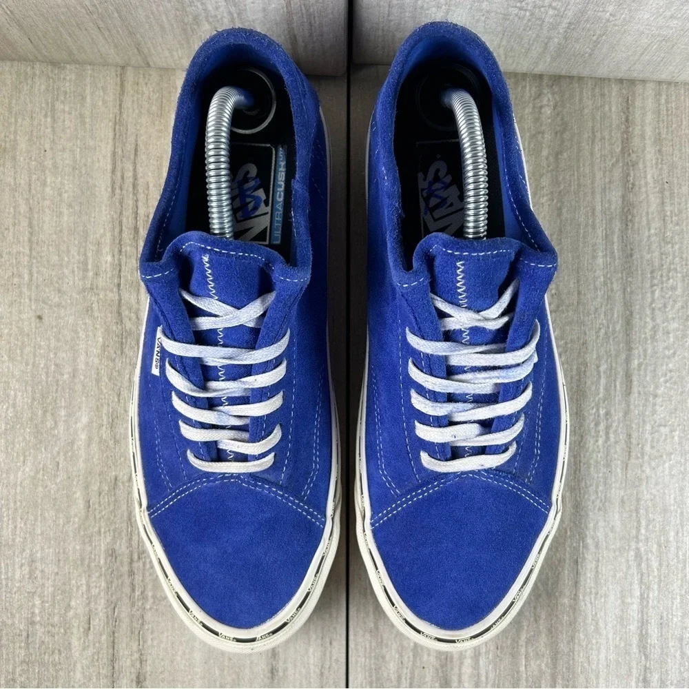 RARE Vans Diamo Ni Old Skool Royal Blue Lace Up Shoes Mens Size 8.5 Womens 10